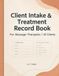 Client Intake & Treatment Record Book: For Massage Therapists | 50 Clients | 8.5 x 11
