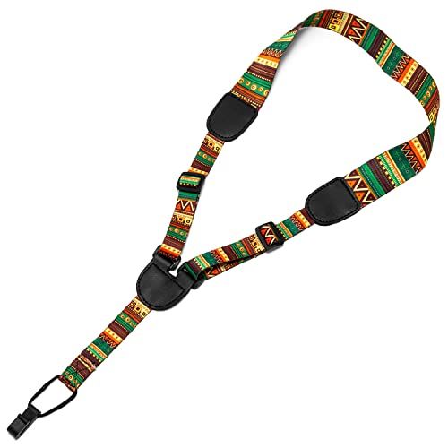 TIGER Ukulele Strap Aztec Style - Adjustable Strap Fits All Ukuleles