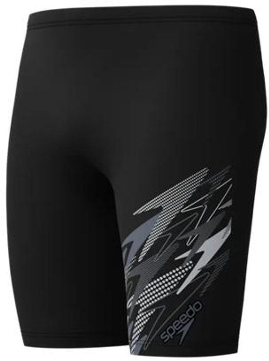 Speedo Medley Logo Jammer Heren - Zwart/Grijs - L