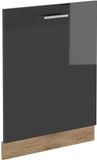 Vicco R-Line Vaatwasser deksel – 60 cm sans plan de travail anthracite brillant