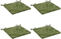 vidaXL - 4-Piece - Zitkussens - SOEST - 4 - st - 100% - Polyester - Blad - Design