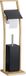 Merkloos Relaxdays Toiletrolhouder Staand - Met Toiletborstel en Houder - 3 in 1 - Set - Bamboe - Zwart/Lichtbruin/Zilver