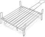 La Dehesa BBQ/barbecue grille de cuisson - rehausseur de grill - métal - 32 x 32 x 8 cm