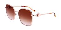 Liu Jo LJ155S Rose gold 57/19/140 Vrouwen Zonnebrillen
