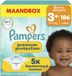 Pampers Premium Protection Maat 3+ - 186 Luiers - 7kg-11kg - Maandbox