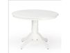 Table à manger ronde baroque - Blanc 106cm