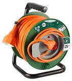 Enrouleur de câble 25 mètres 3G1,5 mm² avec protection thermique et protection enfant
