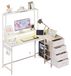 Bureau en L-vorm pour la maison, avec tiroirs de rangement