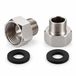 Ibergrif M91501 Adaptateur G3/8 vers G1/2, Réducteur Robinet