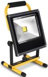 ABC-LED Oplaadbare schijnwerper - 20W LED - Matel - 6400K - Zwart