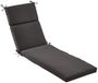 Pillow Perfect Fresco Chaise Lounge kussen voor binnen en buiten, zwart