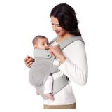Momcozy Porte-bébé en maille respirante, ergonomique et léger - Gris, pour 3,2-20 kg