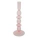 Atmosphera Kandelaar en verre Ø9xH26cm - Rose clair