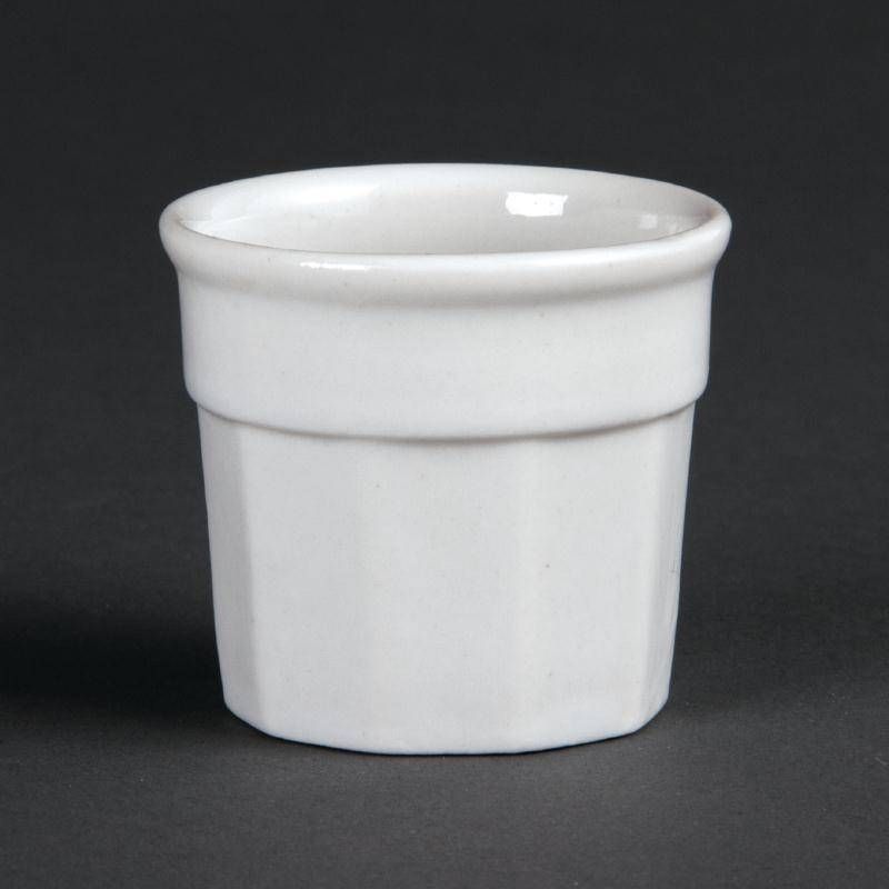 Olympia Wit Porselein Sauspot 4.5 x 5 cm - 12 stuks