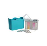 BAYROL Pooltester pH/CI – handmatige zwembadtester voor chloorverzorgde zwembaden – meet pH-waarde en vrij chloor – elk 2 x 20 reageerbuistabletten fenol Red & DPD nr. 1