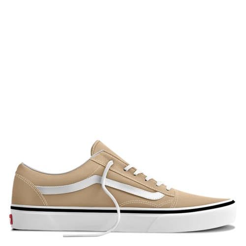 VANS Old Skool katoenen sneakers met panterprint - beige