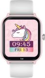 Ice-Watch ICE smart junior 3.0 Pink White 1,75 AMOLED - Rechthoekig verbonden horloge voor kinderen met siliconen band - 024297