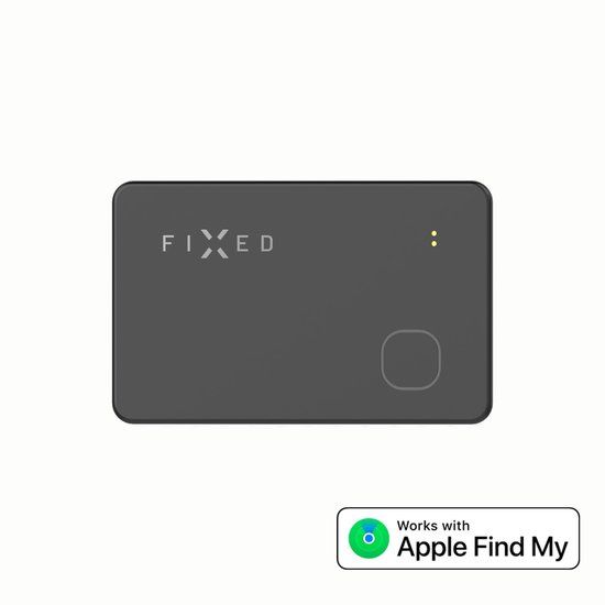 Fixed Tag Card - Bluetooth Tracker geschikt voor iOS - Zwart