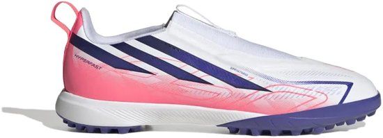 Adidas F50 Hyperfast League Laceless Tf Junioren Voetbalschoenen Wit EU 35 Kinderen