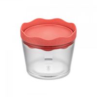 Koziol Prince S pot de conservation 300 ml corail transparent