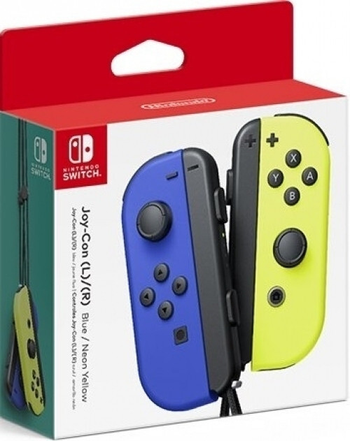 Nintendo switch joy-con controller pair (blue / neon yellow)