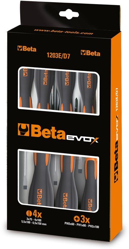 Beta Tools Evox Schroevendraaierset 1203E/D8P - 8 delig