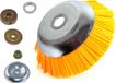 200 mm Brosse à mauvaises herbes en nylon Brosse à mauvaises herbes pour débroussailleuse + kit de montage