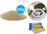 Comfortpool - Lot avantageux - Sable de filtre pour pompe à sable - Contenu 25 kg (1 x 25 kilogramme) & brosse de récurage WAYS