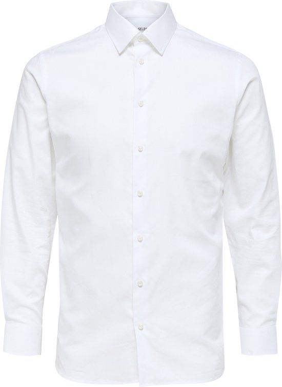 SELECTED HOMME SLHSLIMETHAN Heren Overhemd - Bright White - Maat XL