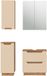 Vicco Meuble de salle de bain Lotta, Cachemire, 4 pièces