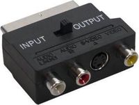 Alcasa 5525-3CU SCART (21-pin) 3 x RCA + S-Video Zwart video kabel adapter
