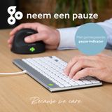 R-Go Tools Ergonomisch toetsenbord R-Go Compact Break, QWERTY (UK), bedraad, wit
