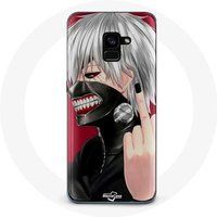 Maniacase Etui voor Samsung Galaxy A8 Plus Tokio Ghoul Kaneki Ken Masker Anime vinger