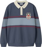 NAME IT Jongens Trui Lange Mouw Biologisch Katoen Vintage Indigo Maat 116