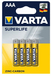 Varta Superlife AAA-batterijen - 4 stuks