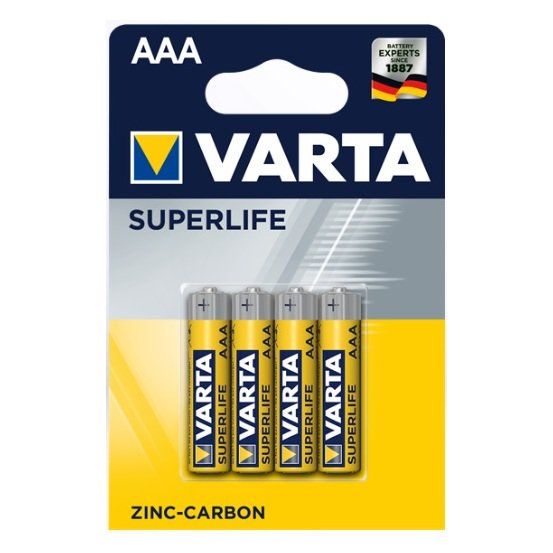 Varta Superlife AAA-batterijen - 4 stuks