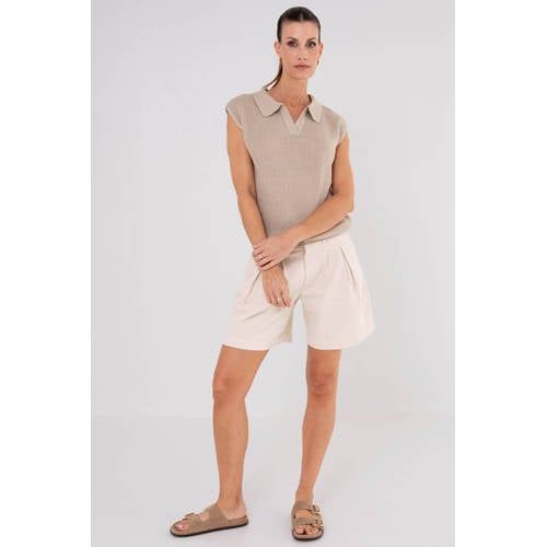 Maicazz & Zizo top met lurex - beige