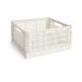 HAY Colour Crate L Carré 42x42 cm Blanc cassé
