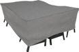 Eurotrail Waterdichte Hoes Voor Tuintafel met Stoelen, Zitgroep Hoes, Cantonic 165x150x100cm, Grijs