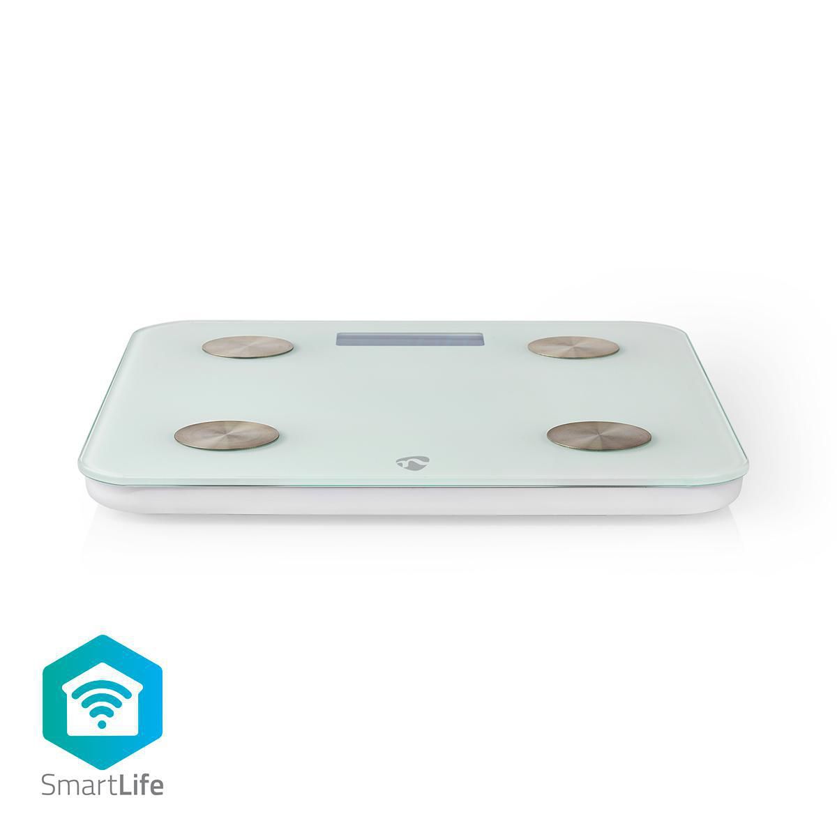 Nedis SmartLife Wi-Fi Personenweegschaal - Wit