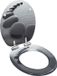 vidaXL Toiletbril met soft-close deksel stenen mdf