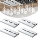Azomor Set de 4 porte-bouteilles de vin adhésifs pour sous-meuble, sans perçage