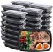 Merkloos 32 oz Maaltijd Prep Container Voedsel Opslag Container - Herbruikbare Plastic Lunch Box - Magnetron Vaatwasser Vriezer Veilig