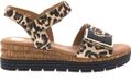 Gabor Dames Sandalen 82.700.90 Beige Plateau Nubuck Klittenband
