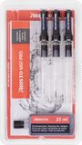Aristo PRO College Tekenpen Set - 4-delig - Zwart - Lijnbreedte 0.25/0.35/0.50mm