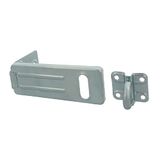 Amig - Hangslotsluiting met scharniersysteem - Robuuste hangslotsluiting - Gesp of grendel voor hangslot - Staal met verzinkte afwerking - Zilver - 90 x 37 mm