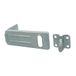 Amig - Hangslotsluiting met scharniersysteem - Robuuste hangslotsluiting - Gesp of grendel voor hangslot - Staal met verzinkte afwerking - Zilver - 90 x 37 mm