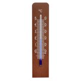 TFA Dostmann TFA Binnen Thermometer - analoog - walnoothout - naturel - 14 x 3 cm