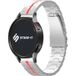 Strap-it Samsung Bracelet acier fer Samsung Galaxy Watch Active (argent/rouge)