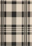 Safavieh Courtyard Collectie CY6201 Vloerkleed Zwart/Bone 122 x 170 cm